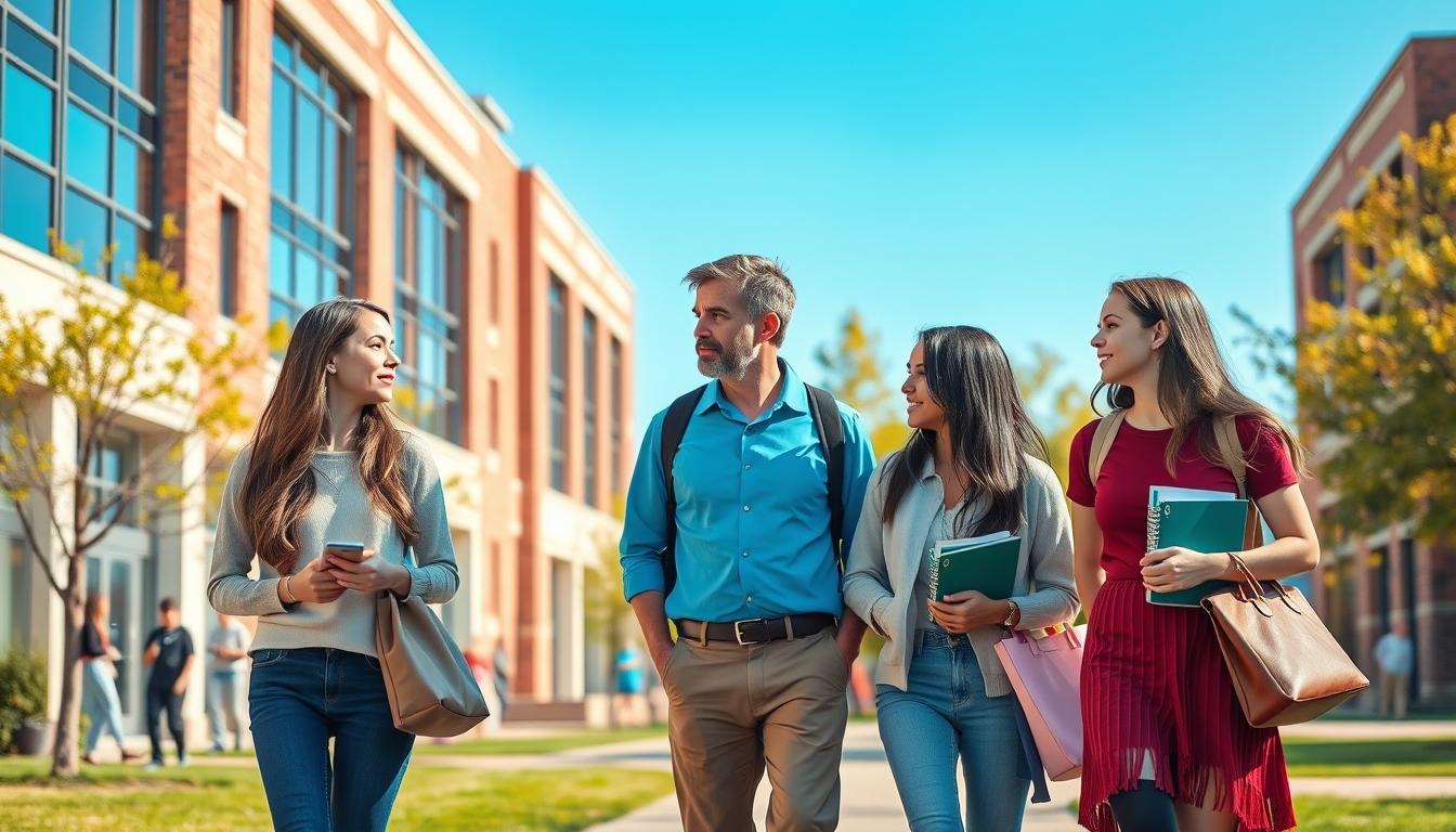 University campus and scholarly atmosphere in Paris